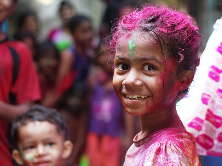 girl in shirt smiling